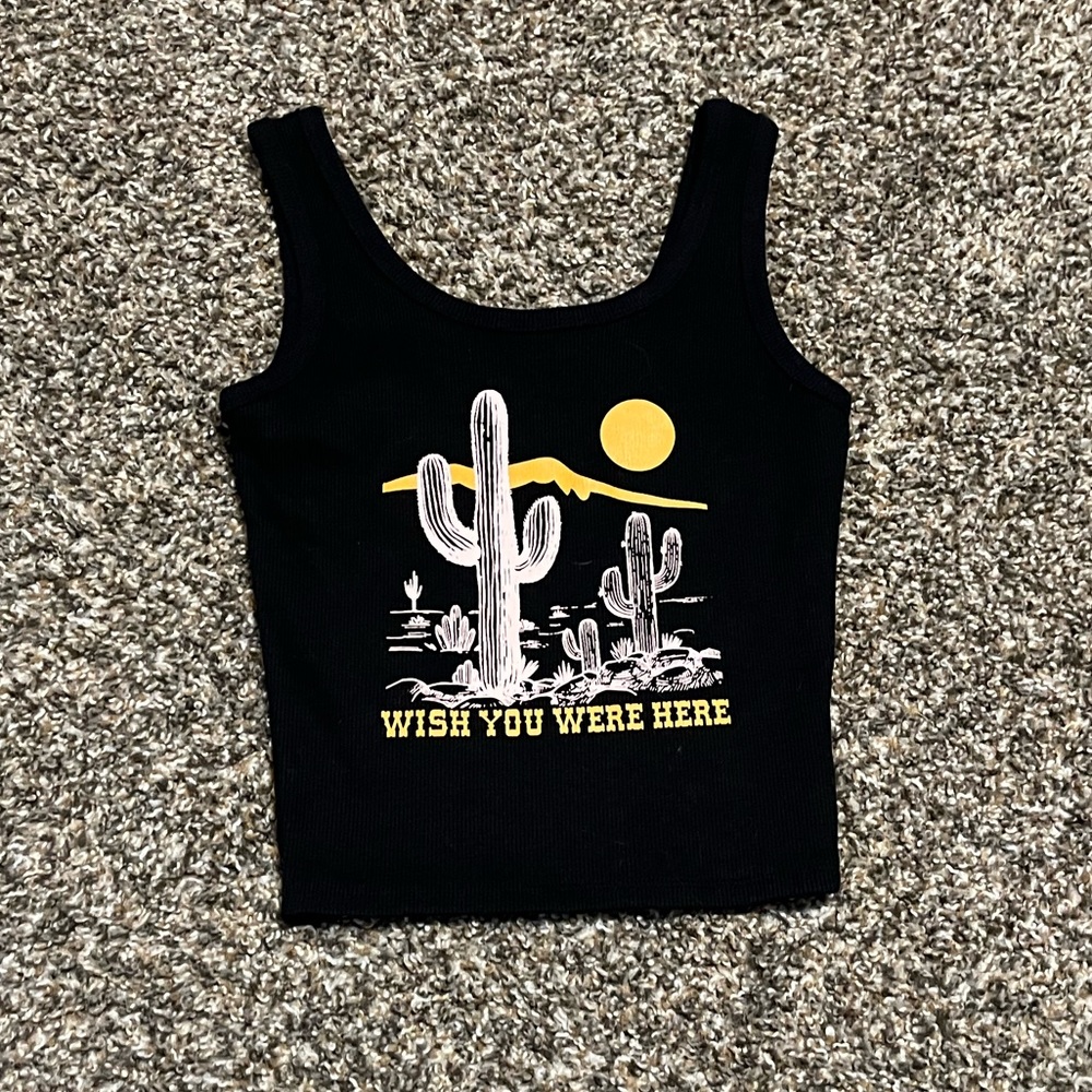 black tank top